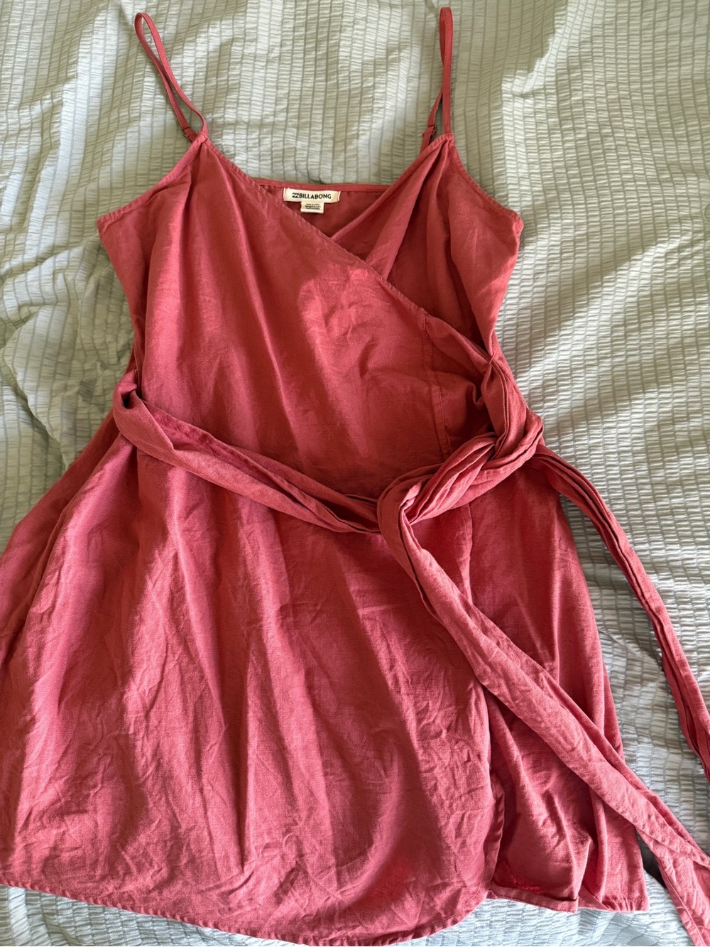 Billabong Dusty Rose Wrap Mini Dress